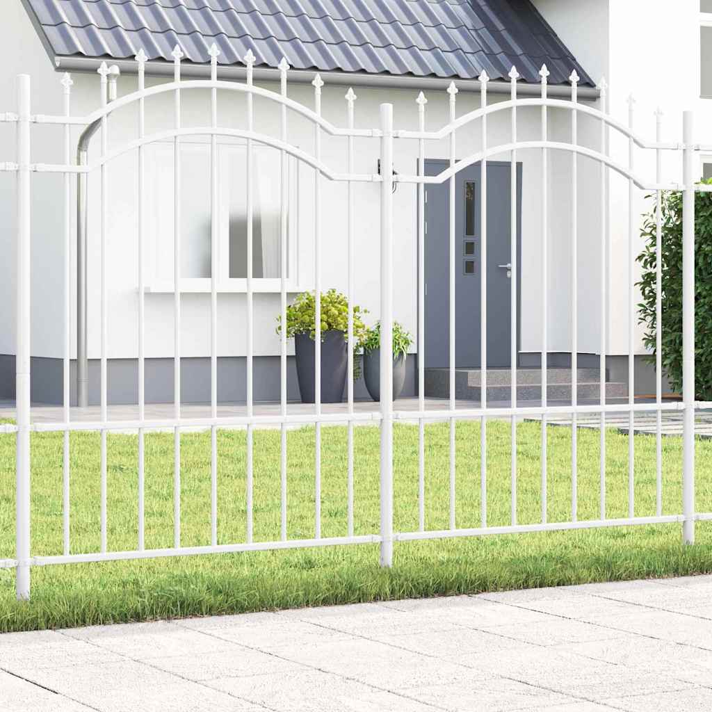 vidaXL Ogrodzenie Ogrodowe Woerden Biały 240 x 190 cm