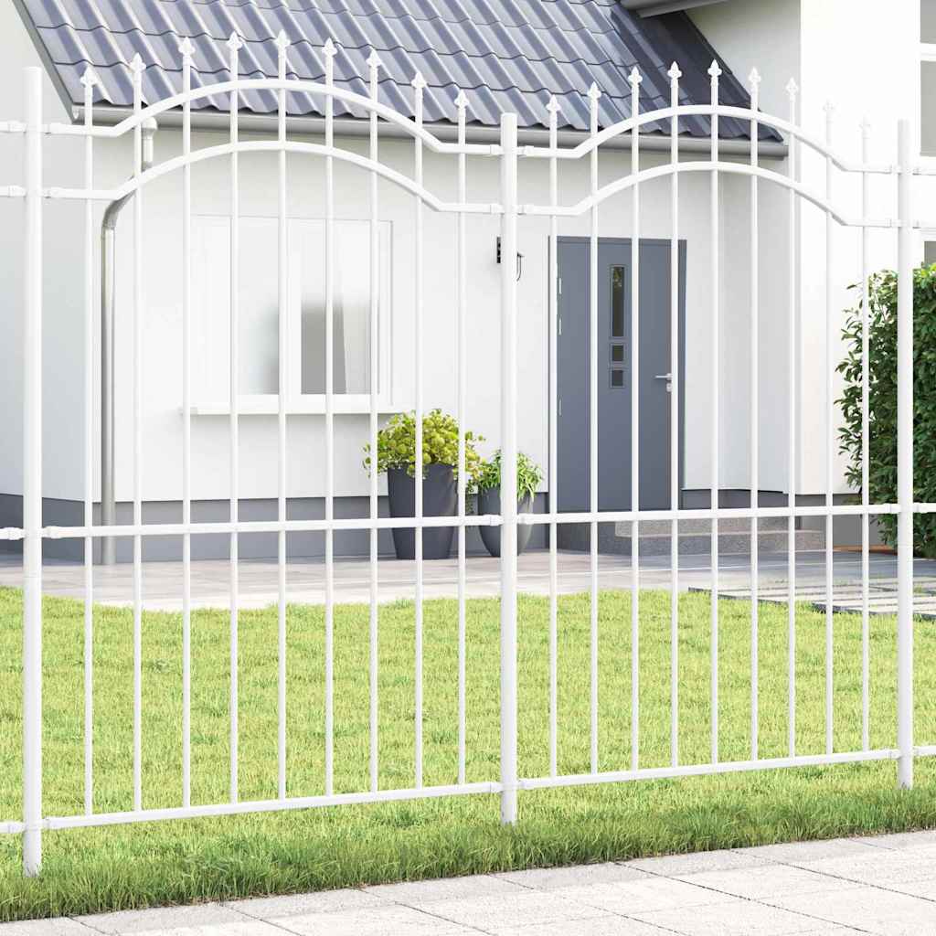 vidaXL Ogrodzenie Ogrodowe Woerden Biały 240 x 215 cm
