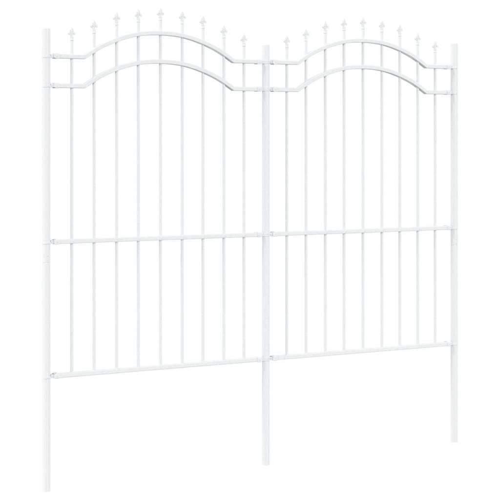 vidaXL Ogrodzenie Ogrodowe Woerden Biały 240 x 215 cm