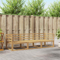 vidaXL Zestaw sof na zewnątrz 3 pcs Biały 245,5 x 83 x 73 cm