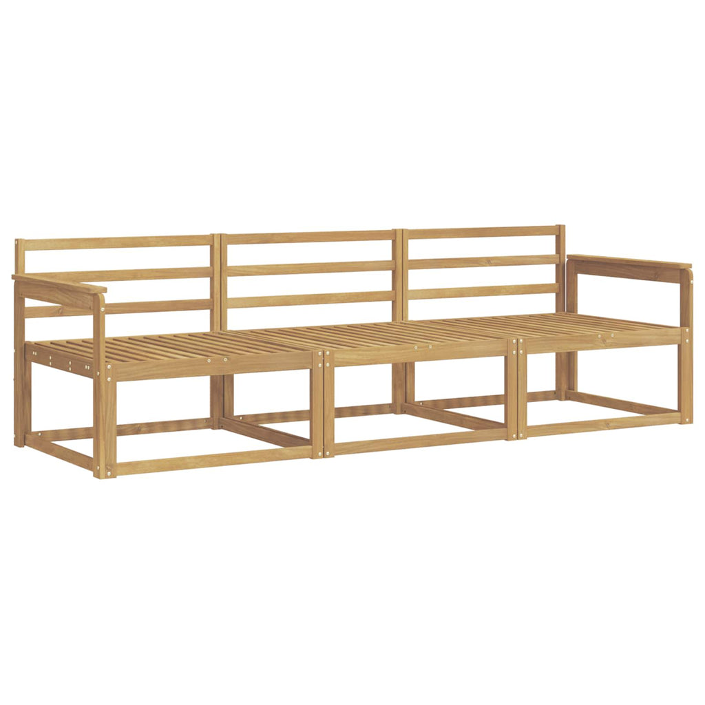 vidaXL Zestaw sof na zewnątrz 3 pcs Biały 249,5 x 83 x 73 cm