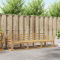 vidaXL Zestaw sof na zewnątrz 3 pcs Biały 254 x 83 x 73 cm