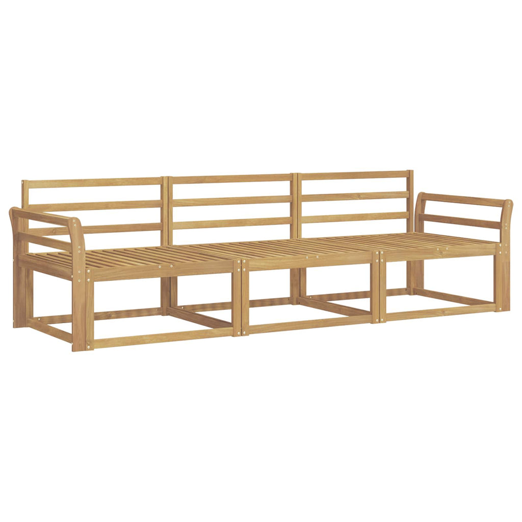 vidaXL Zestaw sof na zewnątrz 3 pcs Biały 254 x 83 x 73 cm
