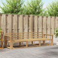 vidaXL Zestaw sof na zewnątrz 3 pcs Biały 257,5 x 83 x 73 cm