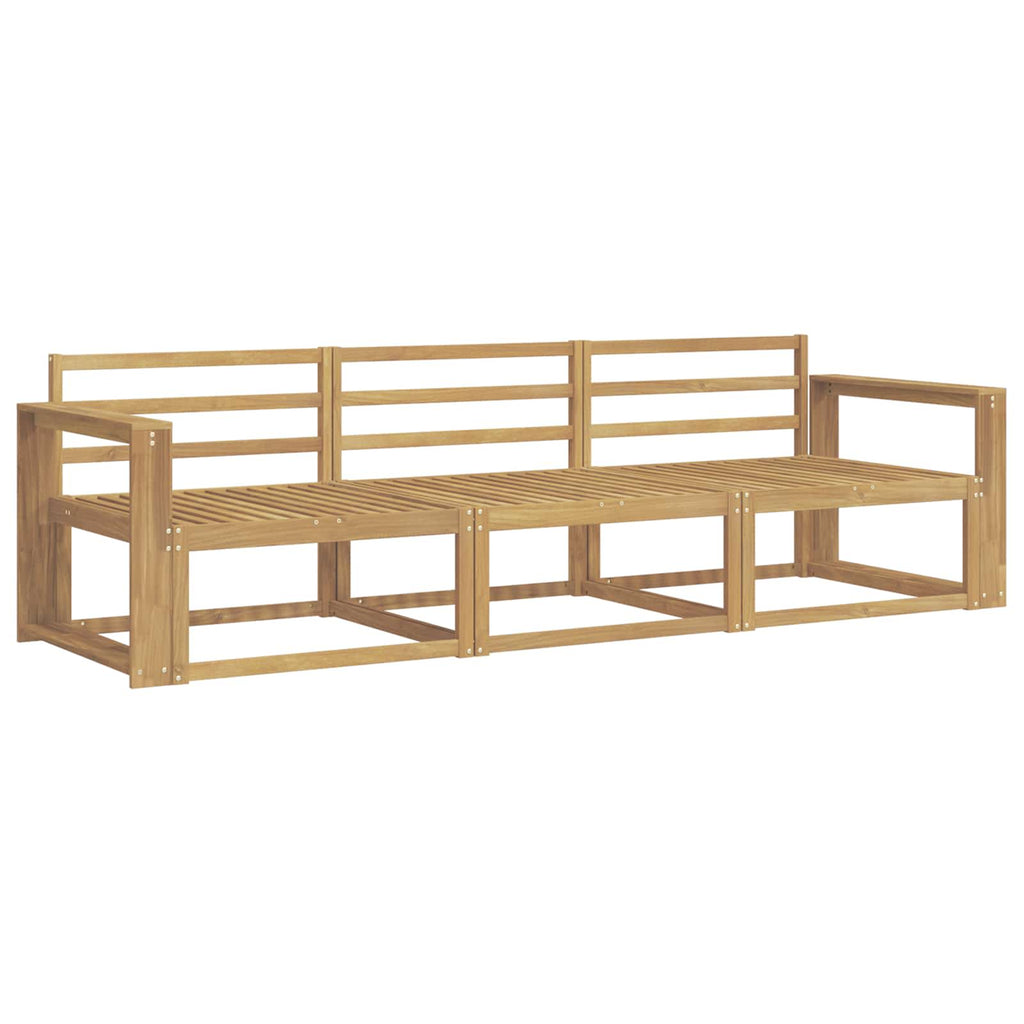 vidaXL Zestaw sof na zewnątrz 3 pcs Biały 257,5 x 83 x 73 cm