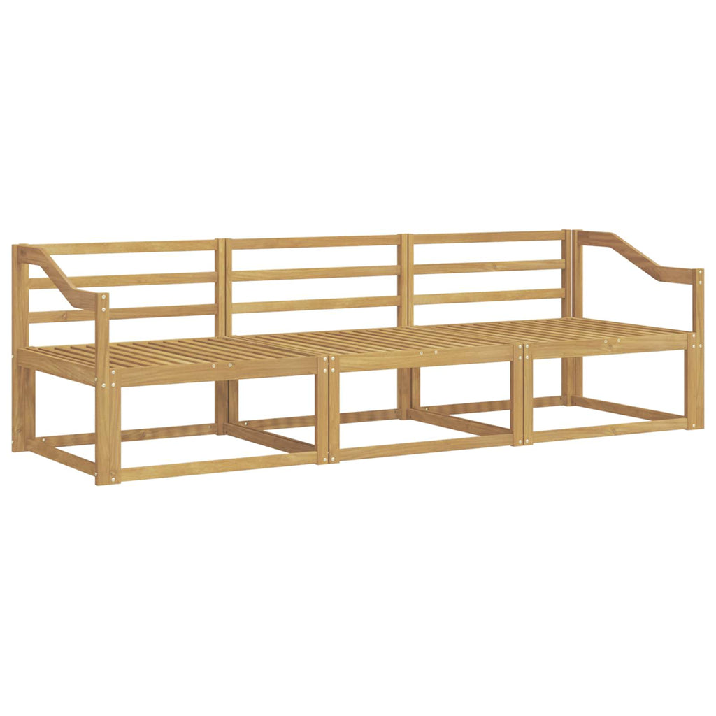 vidaXL Zestaw sof na zewnątrz 3 pcs Biały 245,5 x 83 x 73 cm