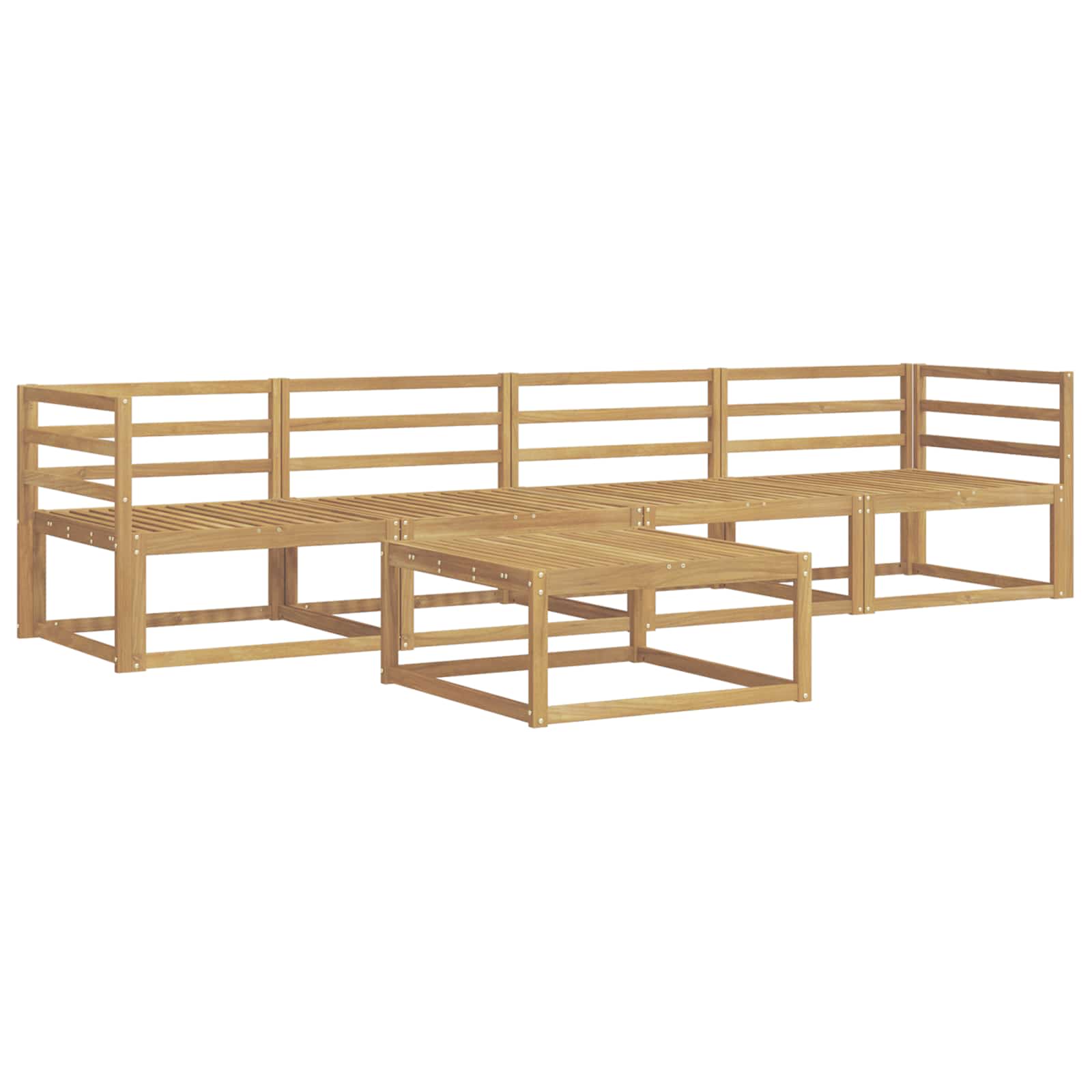 vidaXL Zestaw sof na zewnątrz 5 pcs Biały 79 x 79 x 37 cm