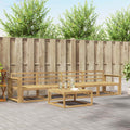 vidaXL Zestaw sof na zewnątrz 5 pcs Biały 79 x 79 x 37 cm