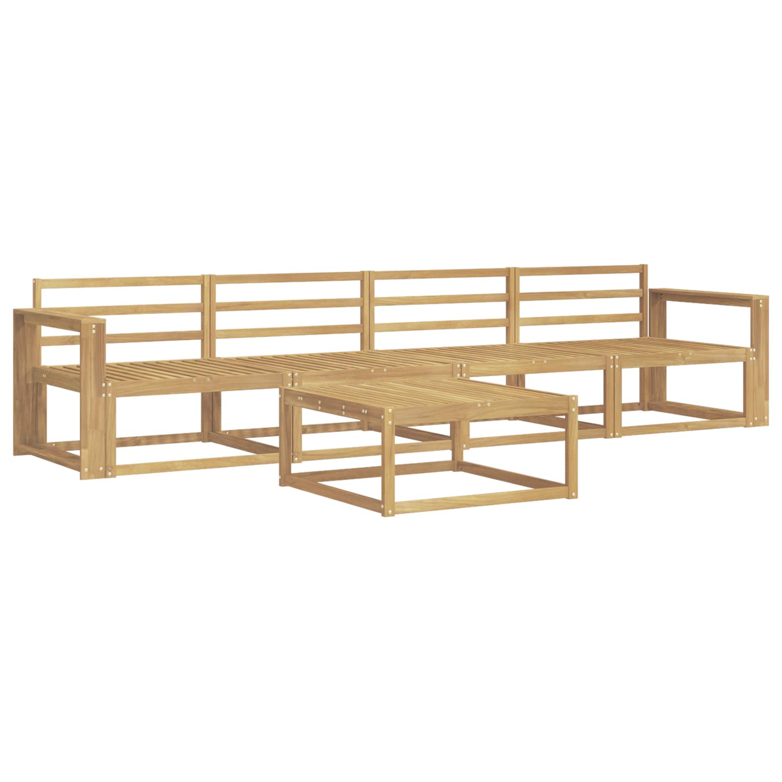 vidaXL Zestaw sof na zewnątrz 5 pcs Biały 79 x 79 x 37 cm