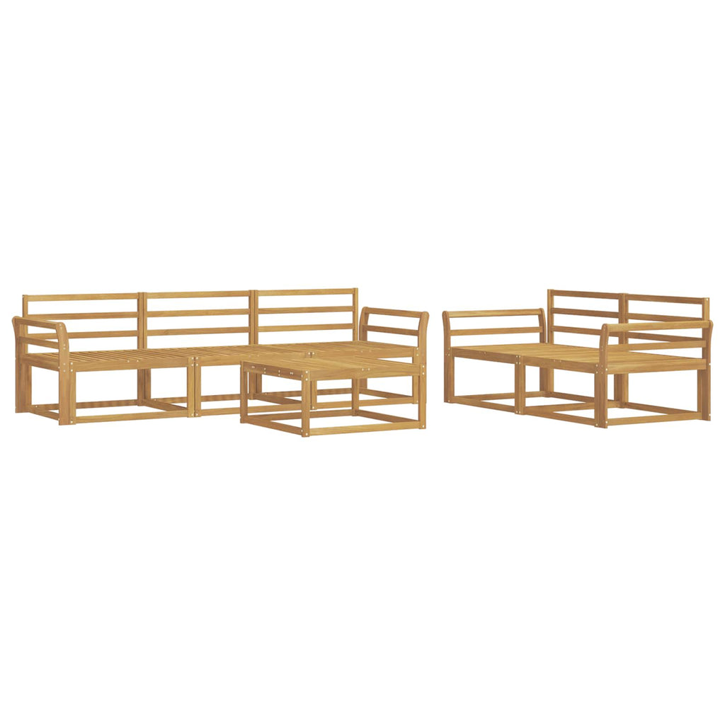 vidaXL Zestaw sof na zewnątrz 6 pcs Biały