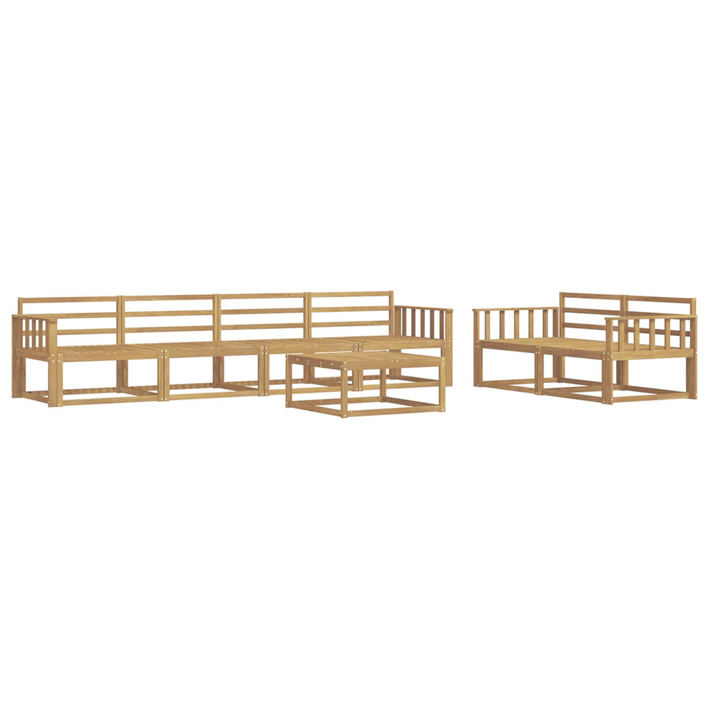 vidaXL Zestaw sof na zewnątrz 7 pcs Biały