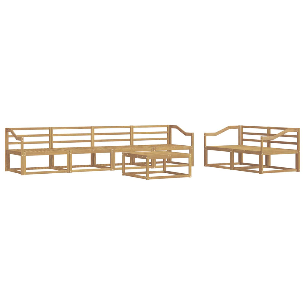 vidaXL Zestaw sof na zewnątrz 7 pcs Biały