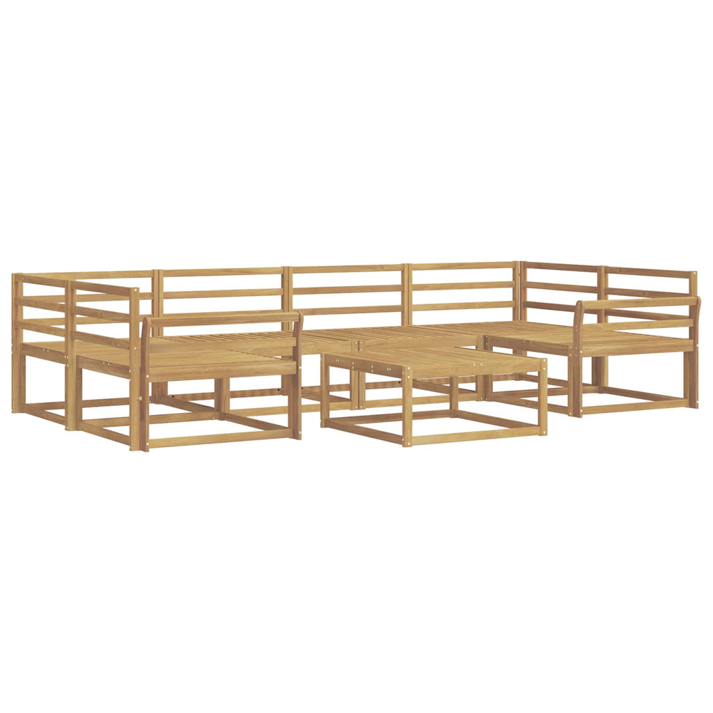 vidaXL Zestaw sof na zewnątrz 7 pcs Biały
