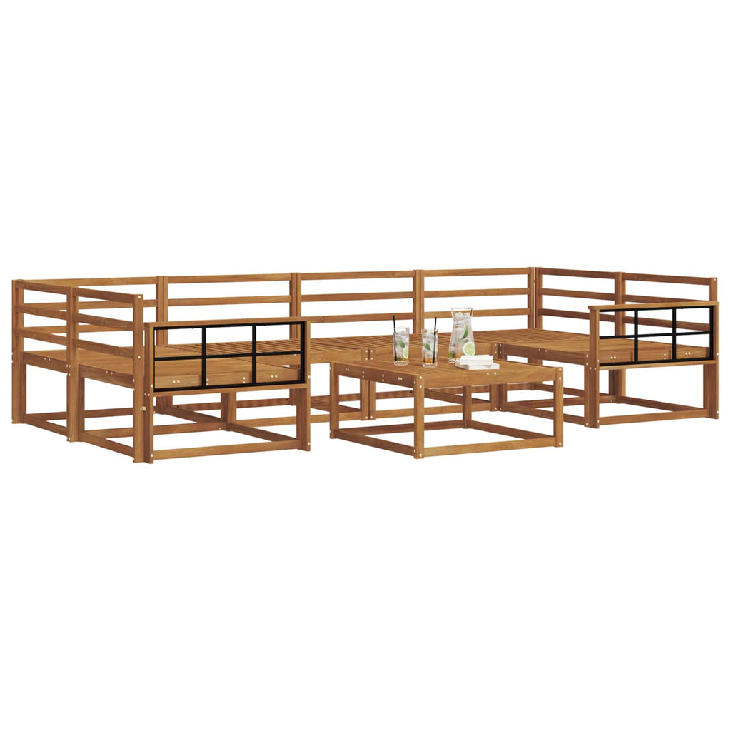 vidaXL Zestaw sof na zewnątrz 7 pcs Biały