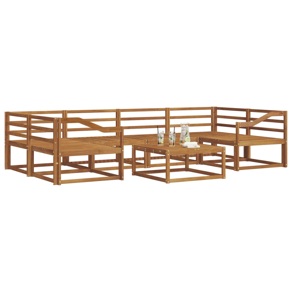 vidaXL Zestaw sof na zewnątrz 7 pcs Biały