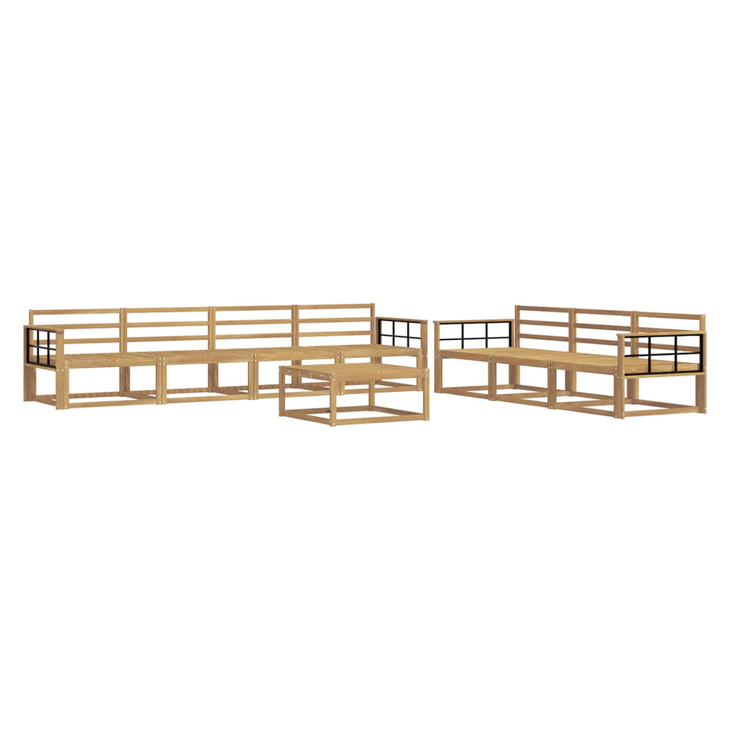 vidaXL Zestaw sof na zewnątrz 8 pcs Biały