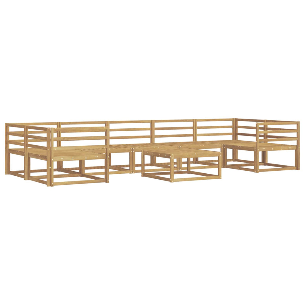 vidaXL Zestaw sof na zewnątrz 8 pcs Biały