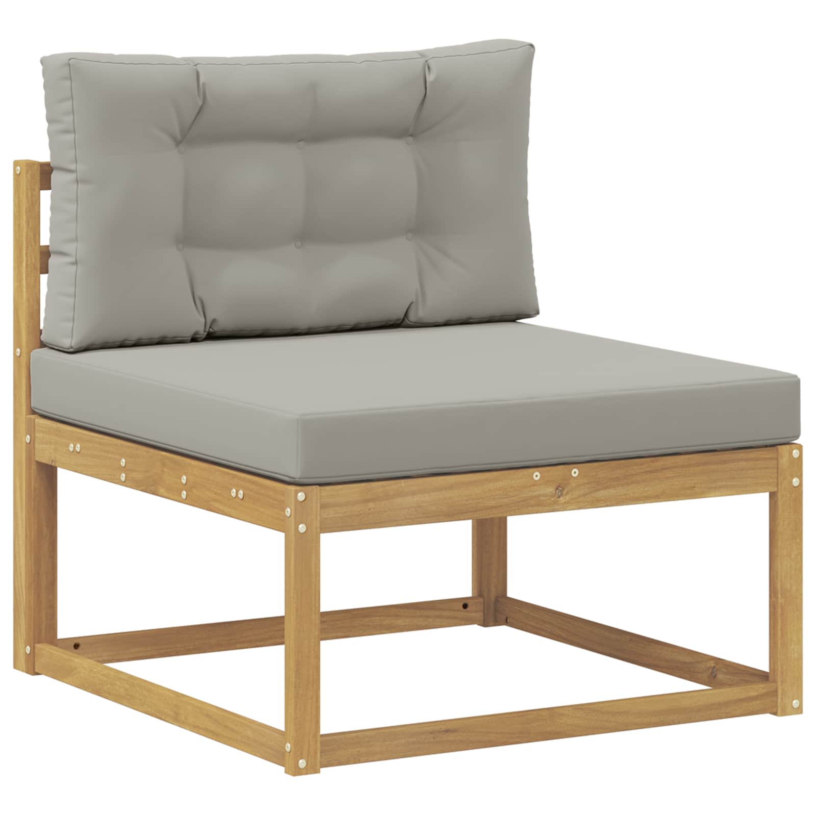vidaXL Zestaw sof na zewnątrz 9 pcs Biały i jasnoszary 79 x 79 x 37 cm