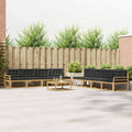 vidaXL Zestaw sof na zewnątrz 9 pcs Biały i antracyt 79 x 79 x 37 cm