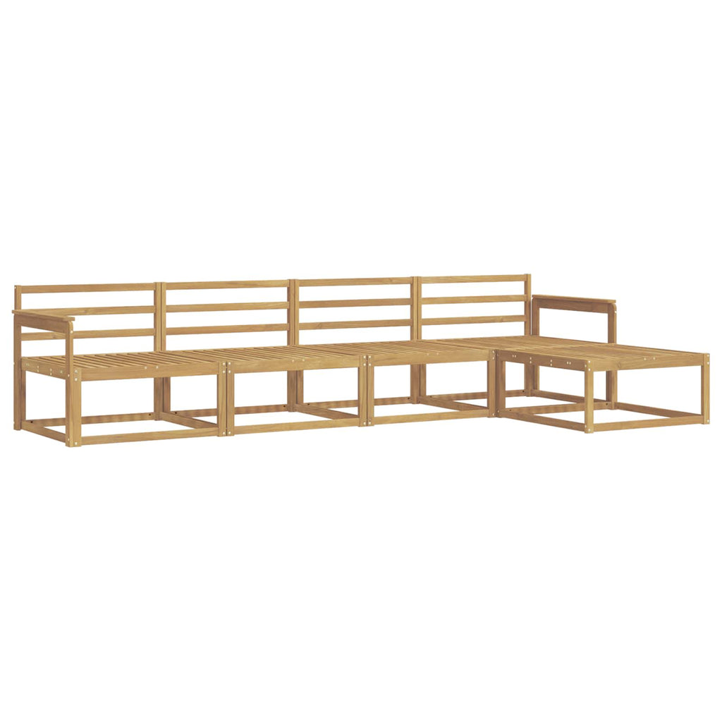 vidaXL Zestaw sof na zewnątrz 5 pcs Biały 329 x 162,5 x 73 cm