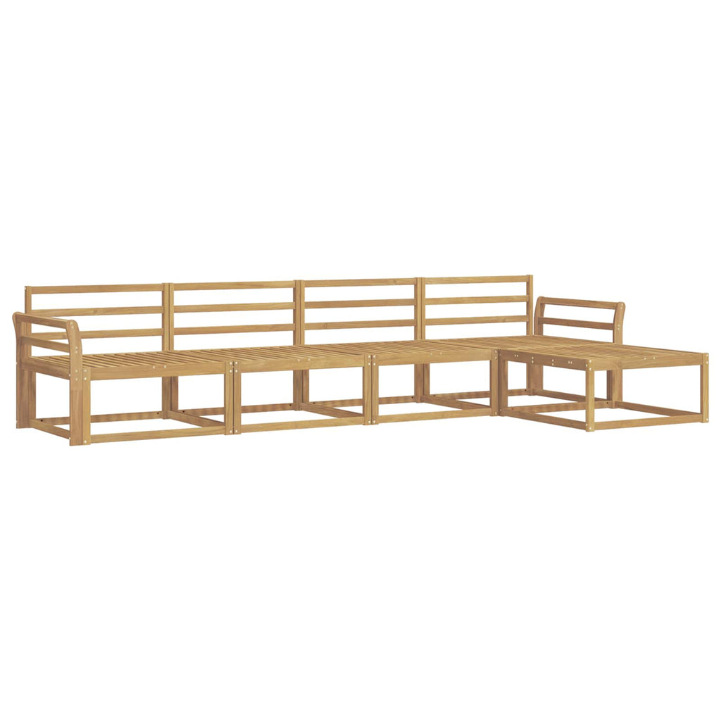 vidaXL Zestaw sof na zewnątrz 5 pcs Biały 333 x 162,5 x 73 cm
