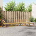 vidaXL Zestaw sof na zewnątrz 5 pcs Biały 325 x 162,5 x 73 cm