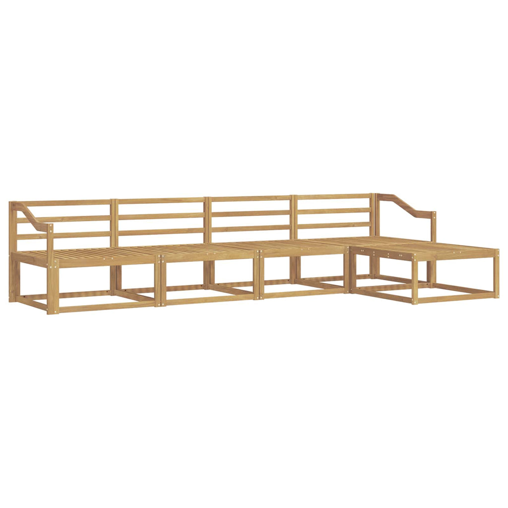 vidaXL Zestaw sof na zewnątrz 5 pcs Biały 325 x 162,5 x 73 cm