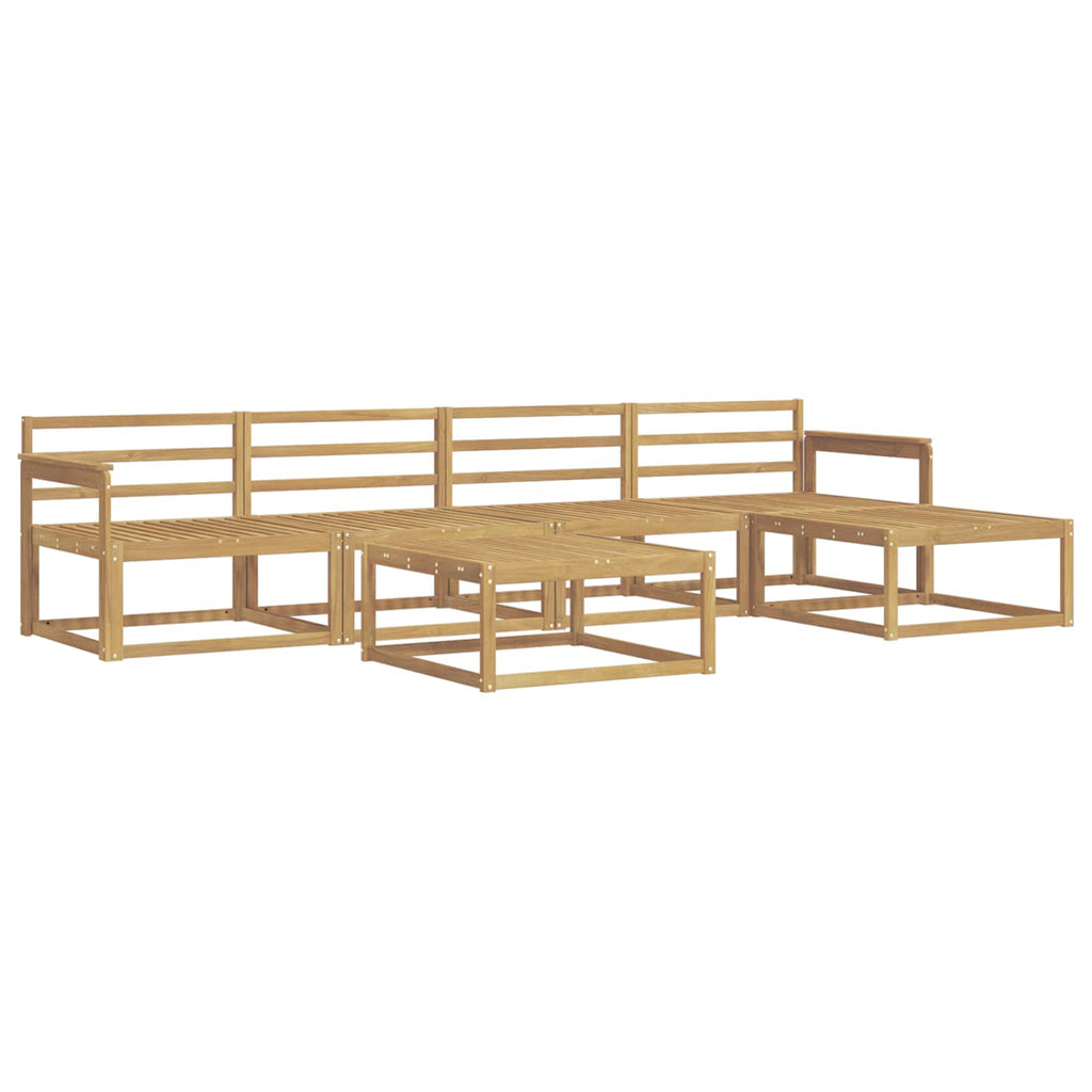 vidaXL Zestaw sof na zewnątrz 6 pcs Biały 79 x 79 x 37 cm