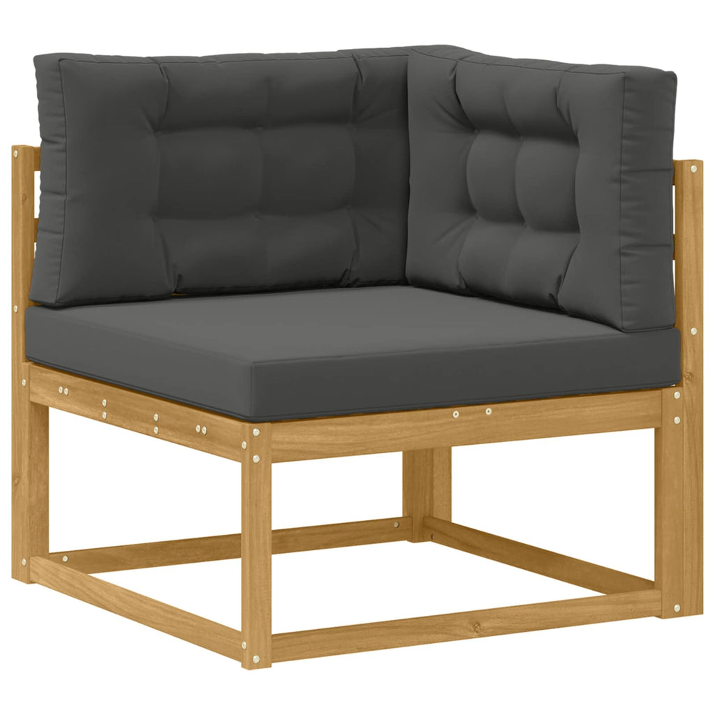 vidaXL Zestaw sof na zewnątrz 3 pcs Biały i antracyt Poliester