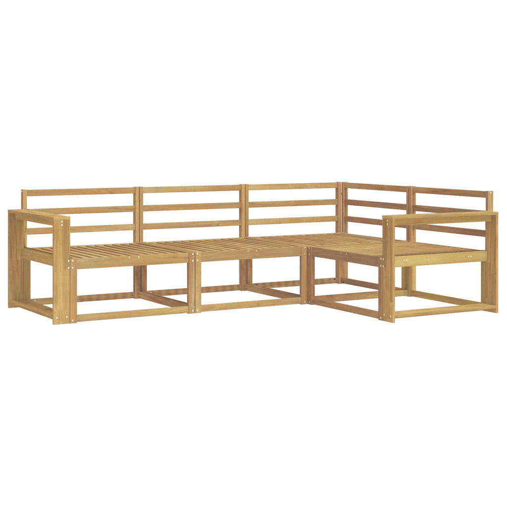 vidaXL Zestaw sof na zewnątrz 4 pcs Biały 251,5 x 172,5 x 73 cm