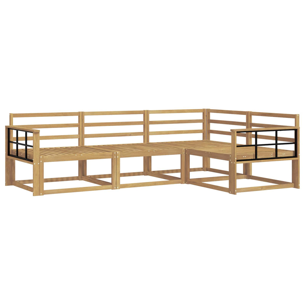 vidaXL Zestaw sof na zewnątrz 4 pcs Biały 247,5 x 168,5 x 73 cm