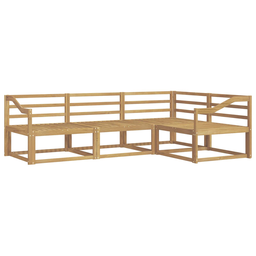 vidaXL Zestaw sof na zewnątrz 4 pcs Biały 245,5 x 166,5 x 73 cm