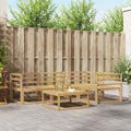 vidaXL Zestaw sof na zewnątrz 5 pcs Biały 79 x 79 x 37 cm