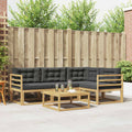 vidaXL Zestaw sof na zewnątrz 5 pcs Biały i antracyt 79 x 79 x 37 cm