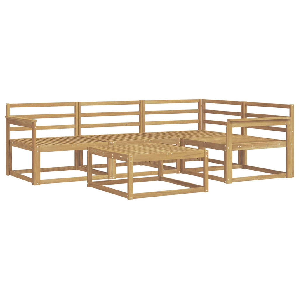 vidaXL Zestaw sof na zewnątrz 5 pcs Biały 79 x 79 x 37 cm