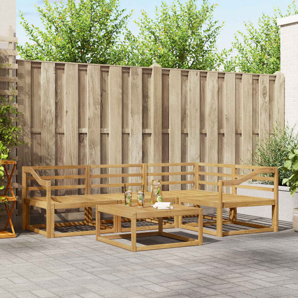 vidaXL Zestaw sof na zewnątrz 5 pcs Biały 79 x 79 x 37 cm