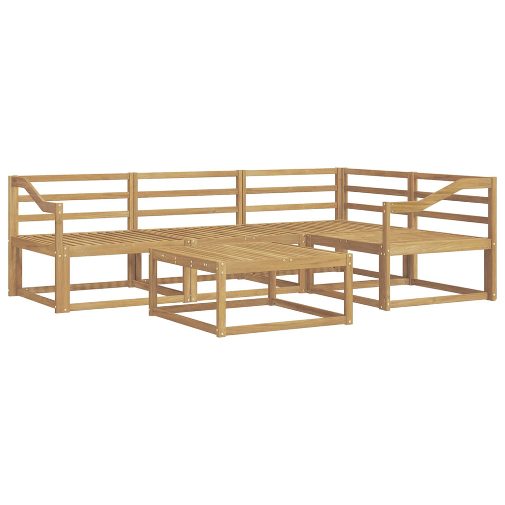 vidaXL Zestaw sof na zewnątrz 5 pcs Biały 79 x 79 x 37 cm