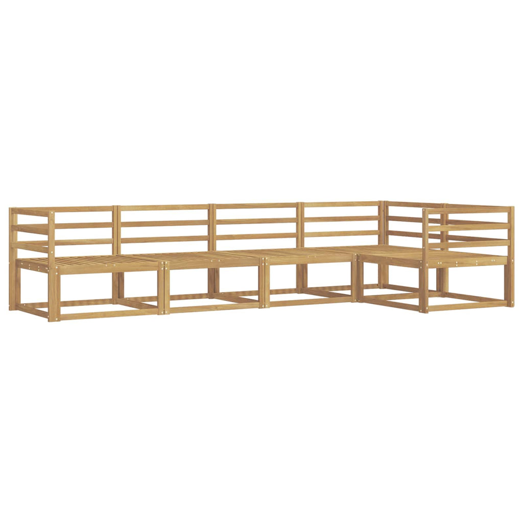 vidaXL Zestaw sof na zewnątrz 5 pcs Biały 325 x 166,5 x 73 cm