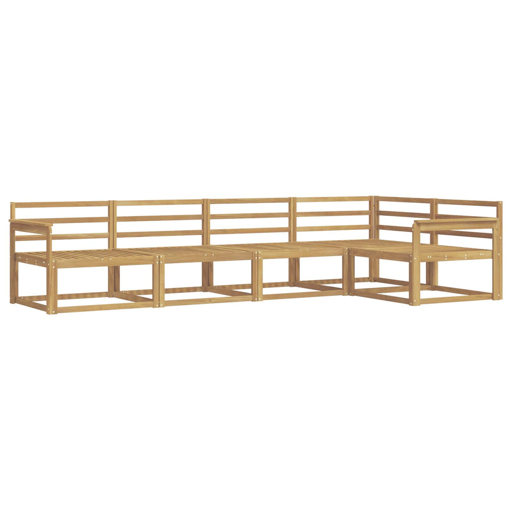 vidaXL Zestaw sof na zewnątrz 5 pcs Biały 327 x 168,5 x 73 cm