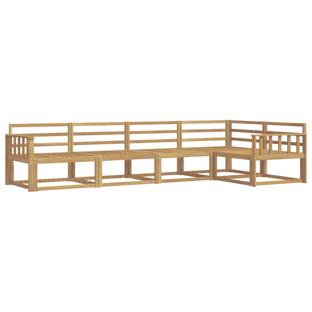 vidaXL Zestaw sof na zewnątrz 5 pcs Biały 327 x 168,5 x 73 cm