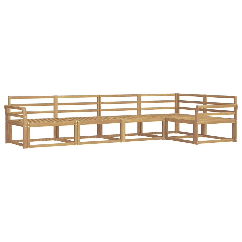 vidaXL Zestaw sof na zewnątrz 5 pcs Biały 329 x 170,5 x 73 cm