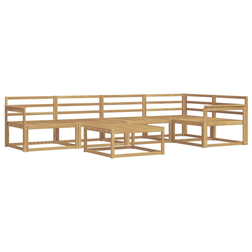 vidaXL Zestaw sof na zewnątrz 6 pcs Biały 79 x 79 x 37 cm