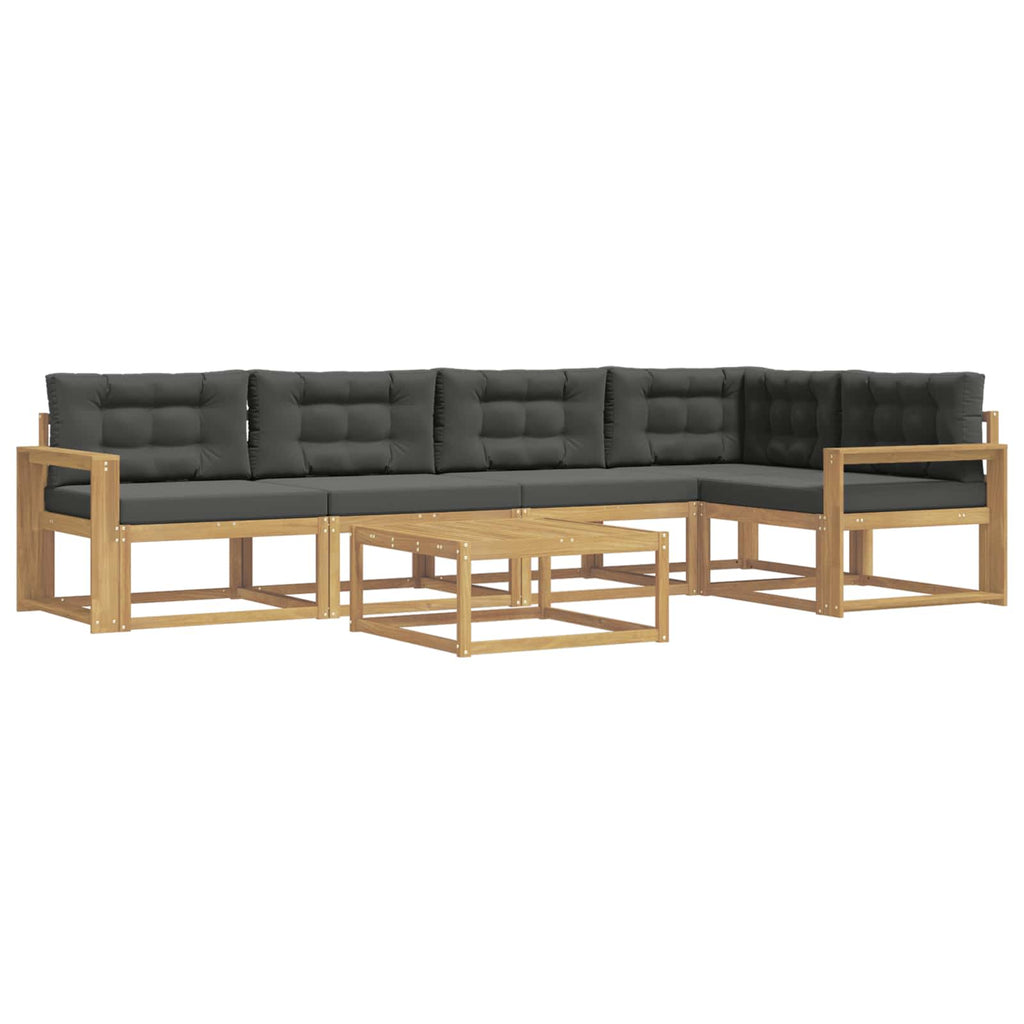 vidaXL Zestaw sof na zewnątrz 6 pcs Biały i antracyt 79 x 79 x 37 cm