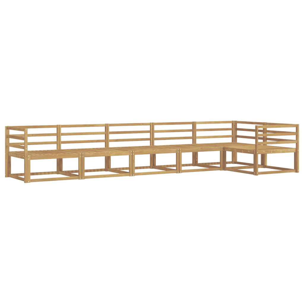 vidaXL Zestaw sof na zewnątrz 6 pcs Biały 404 x 166,5 x 73 cm