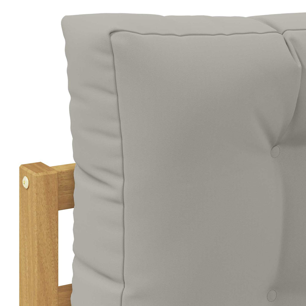 vidaXL Zestaw sof na zewnątrz 4 pcs Biały i jasnoszary Poliester