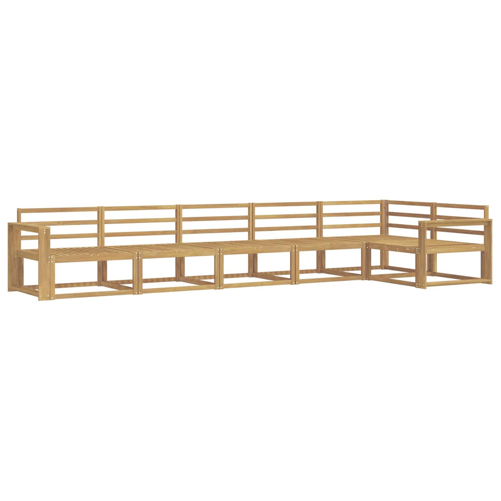 vidaXL Zestaw sof na zewnątrz 6 pcs Biały 410 x 172,5 x 73 cm