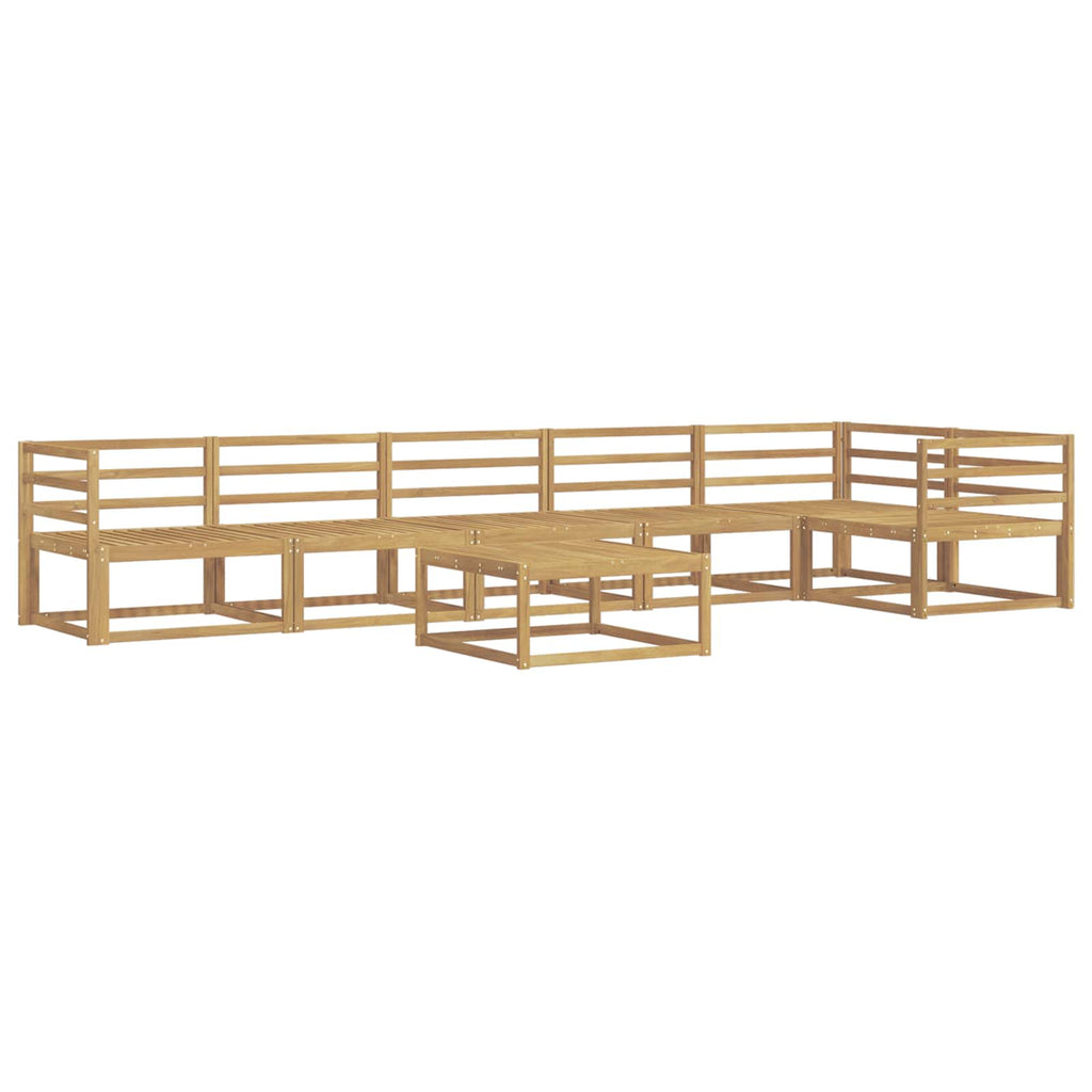 vidaXL Zestaw sof na zewnątrz 7 pcs Biały 79 x 79 x 37 cm