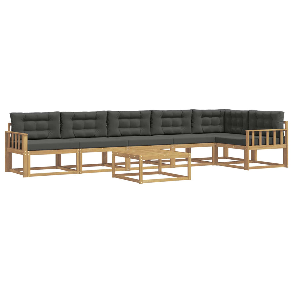 vidaXL Zestaw sof na zewnątrz 7 pcs Biały i antracyt 79 x 79 x 37 cm