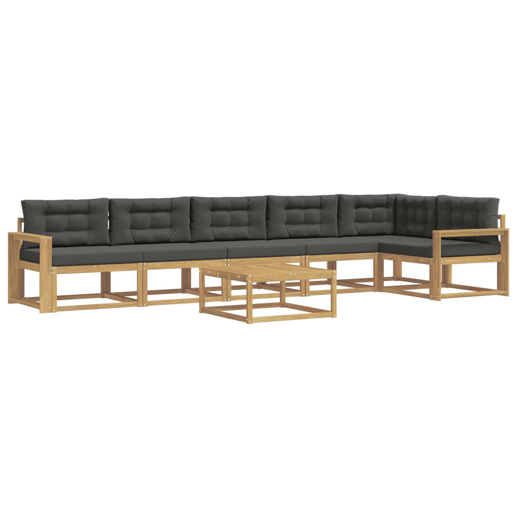vidaXL Zestaw sof na zewnątrz 7 pcs Biały i antracyt 79 x 79 x 37 cm