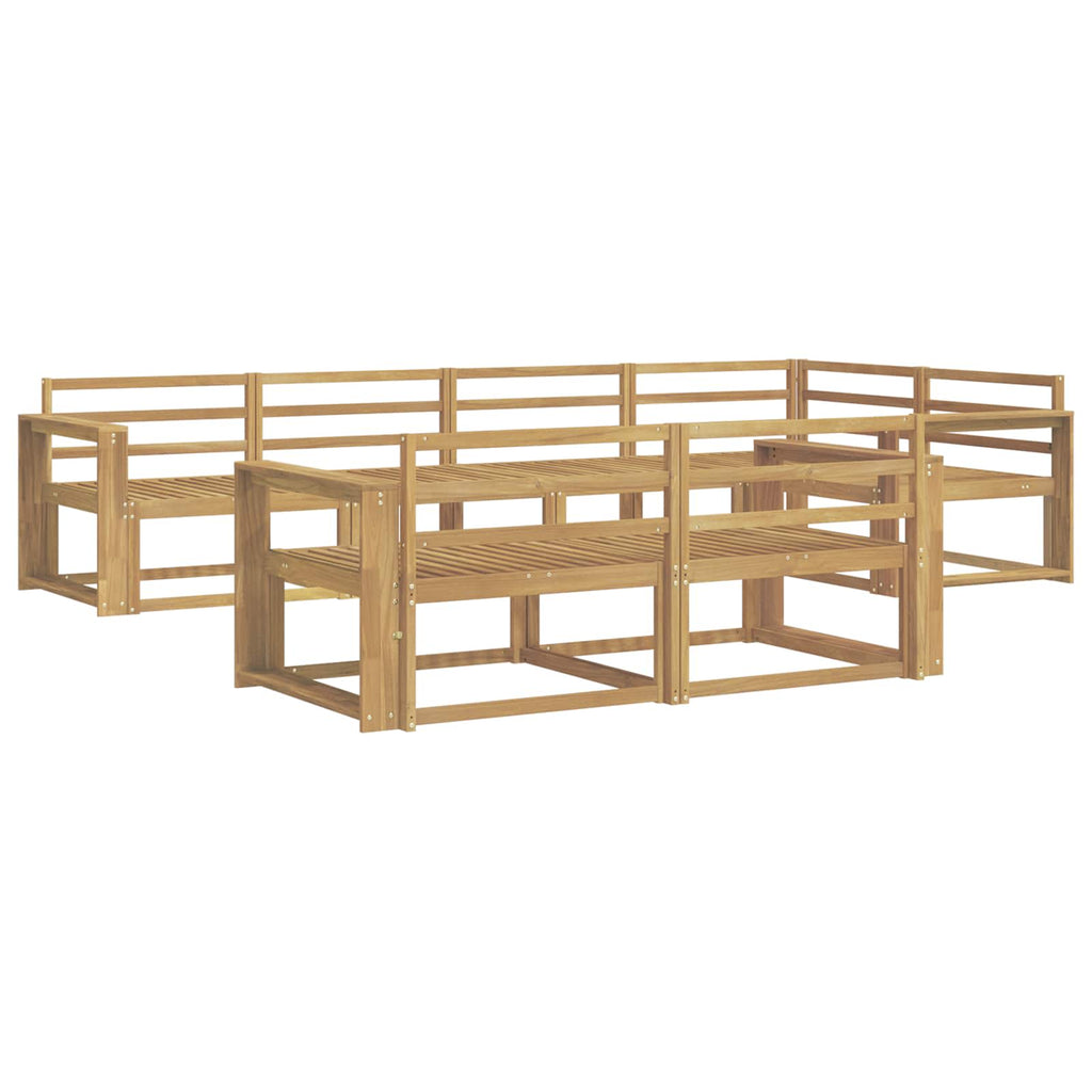 vidaXL Zestaw sof na zewnątrz 8 pcs Biały 331 x 172,5 x 73 cm